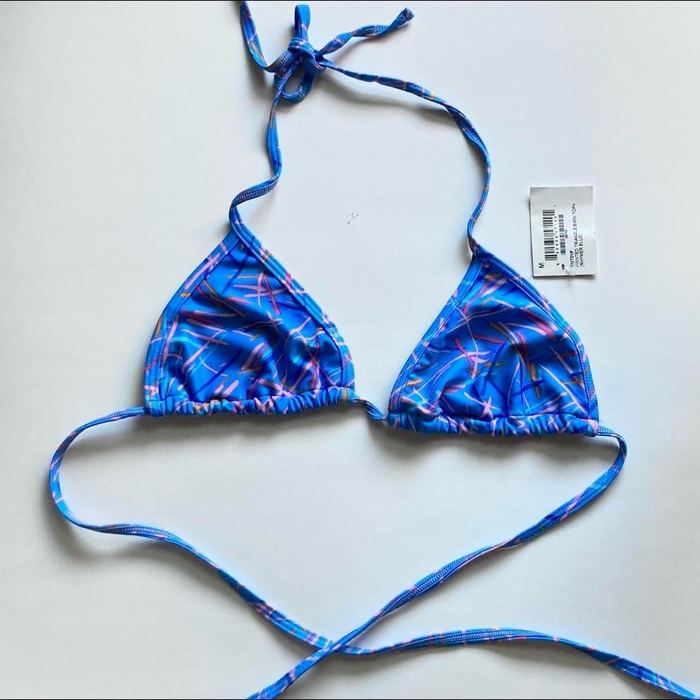 NWT American Apparel printed triangle bikini top